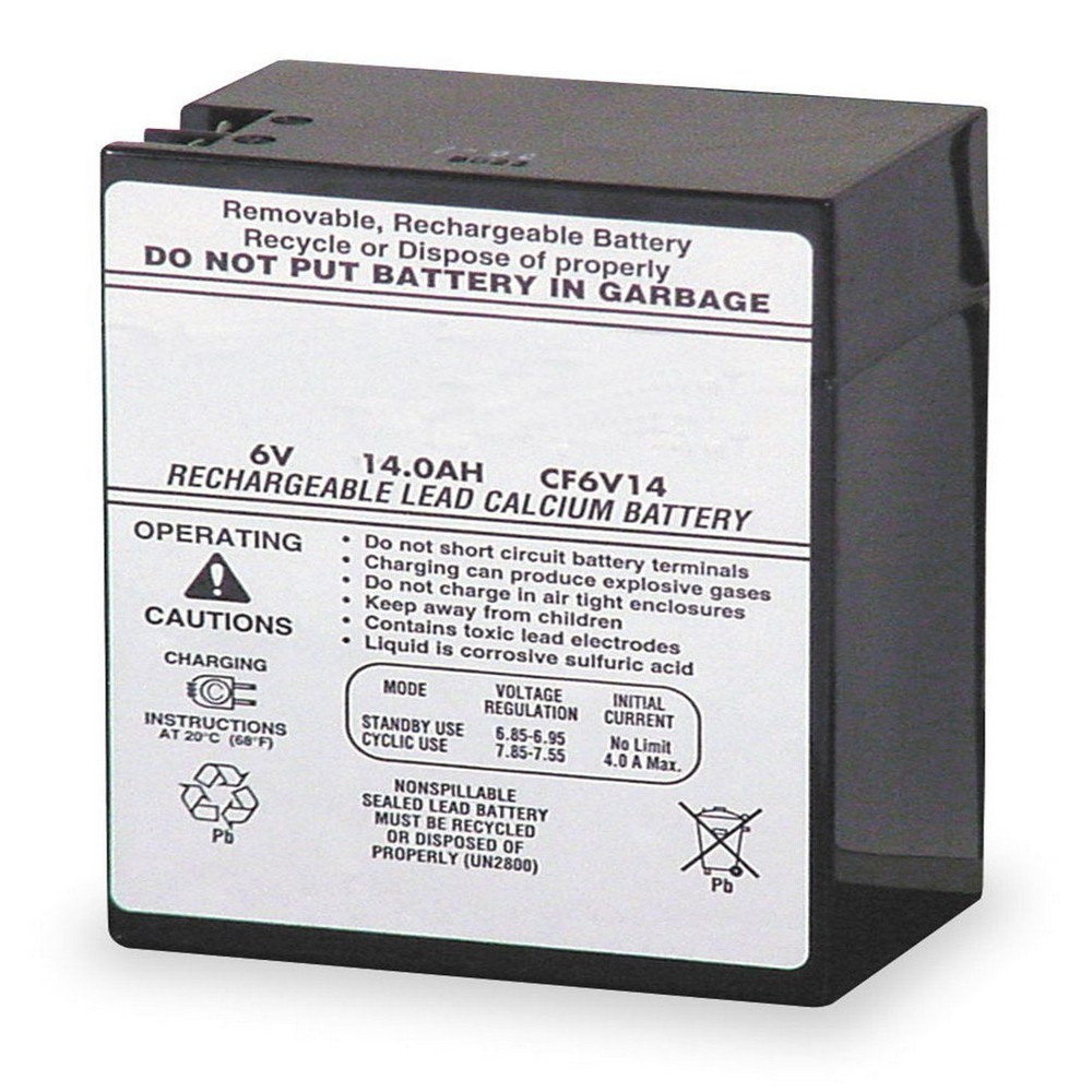 Lithonia Lighting-ELB 0614-Accessory - 4.25 14AH Replacement Battery   Black Finish